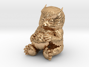 Owlbear Cub in Polished Bronze: 15mm