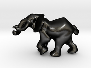 Elephant 4" tall in Matte Black Steel