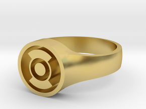 Batman In Darkest Knight Ring (Small) in Polished Brass: 5 / 49