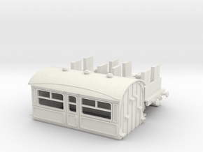 HO/OO scale Freelance 4-wheel Coach chain in White Natural Versatile Plastic