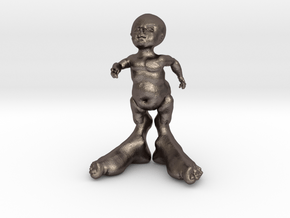 BIGFOOT AS A KID in Polished Bronzed-Silver Steel