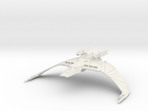 Klingon Par'Ta Class  Cruiser in White Natural Versatile Plastic