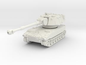 M109A1 155mm 1/100 in White Natural Versatile Plastic