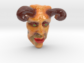 THE DEVIL (3 Inches  tall) in Glossy Full Color Sandstone