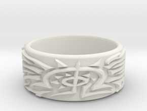 Eldritch Ring - Finger - Size 11.5 in White Natural Versatile Plastic