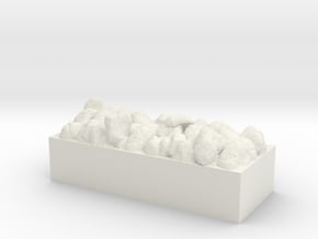 HO/OO 7-Plank Stone Load in White Natural Versatile Plastic