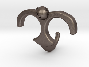 spunky munky in Polished Bronzed-Silver Steel
