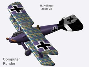Heinrich Küllmer Albatros D.Va (full color) in Natural Full Color Nylon 12 (MJF)