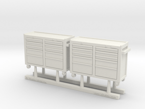 Rolling Tool Cabinet 01. 1:48 Scale  in White Natural Versatile Plastic
