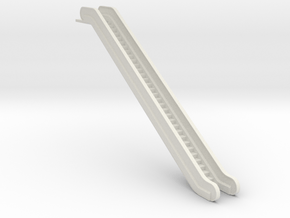 N Scale escalator 45mm in White Natural Versatile Plastic