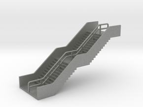 N Scale Station Stairs H30mm in Gray PA12