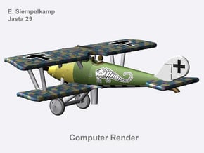 Eugen Siempelkamp Pfalz D.IIIa (full color) in Natural Full Color Nylon 12 (MJF)