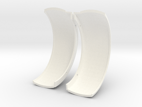 Pete style fenders in White Processed Versatile Plastic
