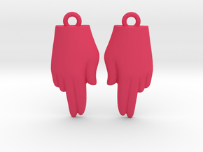 'My Body My Choice' earrings in Pink Processed Versatile Plastic