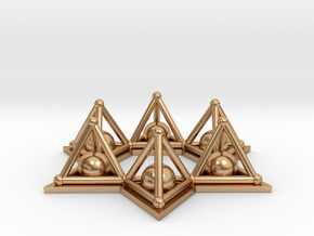 Crystal Merkaba Stargate in Polished Bronze