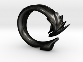 Anillo del Dragón (Oirsoid) in Matte Black Steel: 10.25 / 62.125