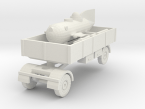 1/144 Grundhai and transport trailer in White Natural Versatile Plastic