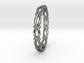 Twisty Ring in Fine Detail Polished Silver: 9.5 / 60.25