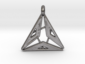 Triangle Pendant in Polished Nickel Steel