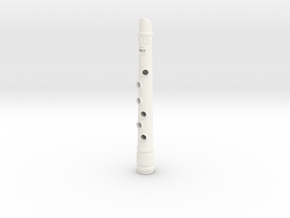 Golden Flute 2 inches in White Processed Versatile Plastic