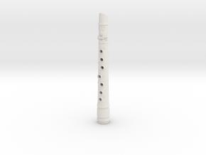 HR Puf n Stuf - Flute 9 inches in White Natural Versatile Plastic
