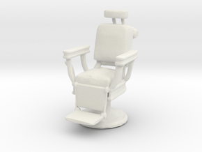 Printle Thing Barber chair 03 - 1/24 in White Natural Versatile Plastic