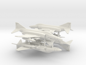 F-4E Phantom II (Loaded) in White Natural Versatile Plastic: 1:350