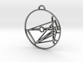Astrology Pendant in Polished Silver