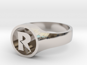 Robin Ring (Small) in Rhodium Plated Brass: 10 / 61.5