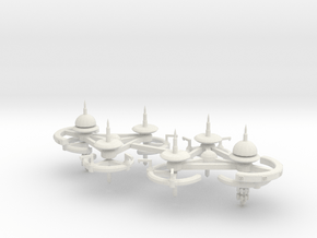 5 Repair and Resupply Space Station x2 in White Natural Versatile Plastic