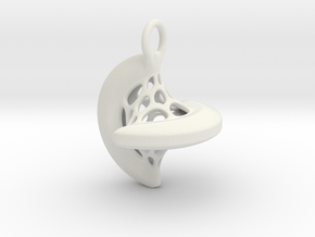 Sphericon knot 2009110059 in White Natural Versatile Plastic