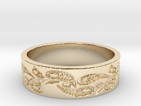Paisley #2 (Size 8) in 14K Yellow Gold