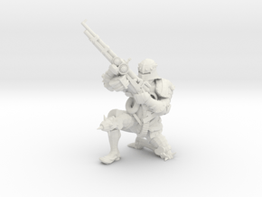Steampunk Musketeer in White Natural Versatile Plastic