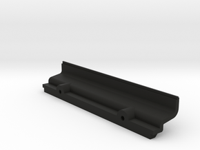 Neptune Shell Extension Slot Cover (Rev.1) in Black Smooth Versatile Plastic