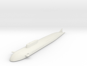 Project 949A Oscar II waterline in White Natural Versatile Plastic: 1:1200