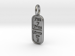 Fall 7 Times Stand Up 8 pendant in Natural Silver