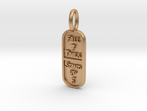 Fall 7 Times Stand Up 8 pendant in Natural Bronze