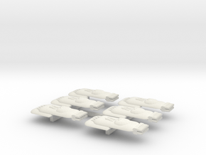 4 Scout Ship x6 in White Natural Versatile Plastic