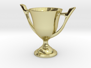 Trophy cup (Minimum size) in 18k Gold Plated Brass