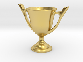 Trophy cup (Minimum size) in Polished Brass