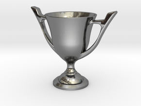 Trophy cup (Minimum size) in Fine Detail Polished Silver