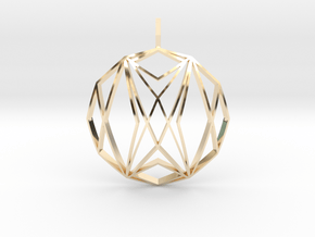 Wizard Warp (Domed) in 14k Gold Plated Brass