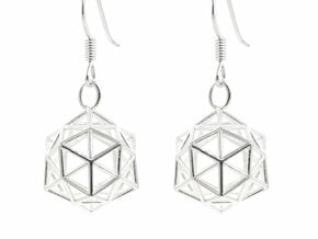 Conscious Crystal Earrings in Natural Silver