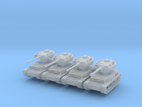 Panzer IV H (x4) 1/220 in Smooth Fine Detail Plastic