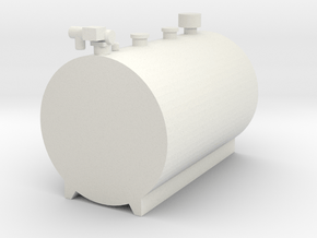 Fuel Barrel 500 gal in White Natural Versatile Plastic: 1:64 - S