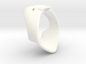 X3S Ring 45mm - No vents in White Smooth Versatile Plastic