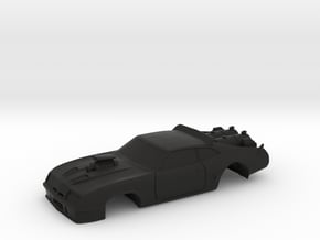 MFP Road Warrior, AFX Mega G+ 1/64 Slot Car Body in Black Natural Versatile Plastic
