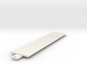 Rail Spacer Plate in White Natural Versatile Plastic