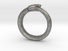 Ouroboros Ring Ver.2 (Size 9) in Polished Silver