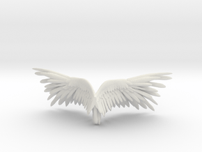 Printle Thing Angel Wings 05 - 1/18 in White Natural Versatile Plastic